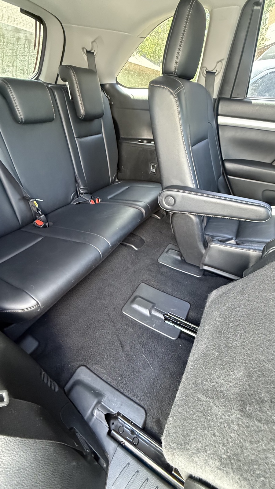 Car interior after deep cleaning
